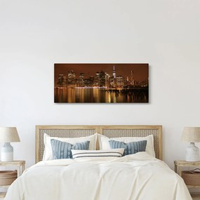 Éjszakai város képe (120x50 cm)
