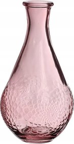 Üveg váza gyertyatartó 16 x 9 cm üveg Rózsaszín