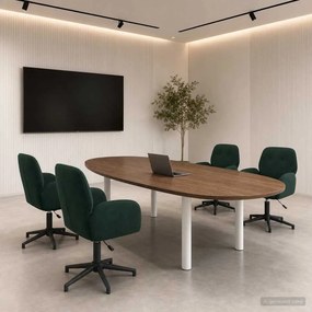 vidaXL Forgós Íróasztali Székek 4 db 54 x 55 x 90 cm Sötétzöld Bársony