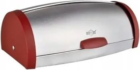 Kenyértartó kenyértartó acél Piros Oldalak