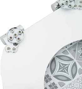 Lágy záródású WC ülőke 2 pcs Kék és fehér porcelán 44 x 38 cm