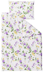 SPRING GARDEN lila krepp ágyneműhuzat Ágyneműhuzat mérete: 70 x 90 cm | 140 x 200 cm