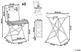 Balkon szett Sinnamon (fehér) . 1078883