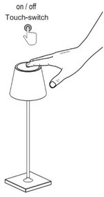 FARO 70776 - LED kültéri érintős asztali lámpa TOC LED/2,2W/230V IP54