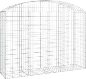 vidaXL íves horganyzott vas gabion kosár 200x50x140/160 cm