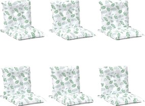 vidaXL Székpárna 6 pcs Fehér 100 x 50 x 7 cm oxford