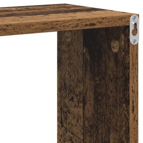 Fali Polc Régi Fa 100x20x53 cm Műszaki Fa