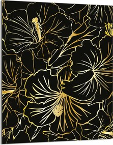 Üveg Vágódeszka 40x52 Virágok a Konyhába