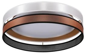 Duolla- LED Mennyezeti lámpa ROLLER DUO SHINY LED/24W/230V átm. 45 cm fehér/réz