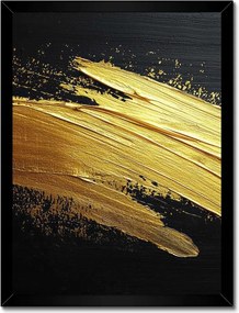 Poszter fekete keretben 30x40 Arany csillogás ecsettel