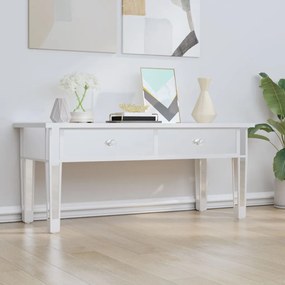 Tükrös szerelt fa és üveg dohányzóasztal 106 x 45 x 45 cm