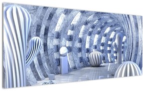 Kép - 3D absztrakció (120x50 cm)