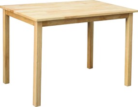 Étkezőgarnitúra 1+4, tömör fa, természetes, LOAK