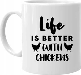 Tyúkos Bögre Vicces Ajándék Tyúktenyésztőnek