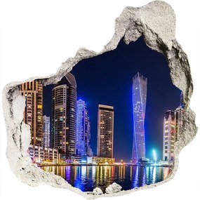 3d-s lyuk vizuális effektusok matrica Dubai éjjel nd-p-64879724