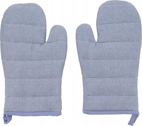 Konyhai Kesztyű Chambray kék Kék vastag pamut 2 db