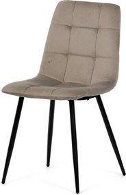 Étkezőszék, bézs, bársony szövet, DCL-X7015 CAP2