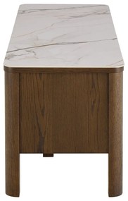 Barna TV-állvány tölgyfa dekorral 120x45x40 cm Southampton – Actona