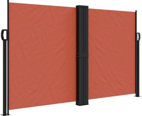 vidaXL terrakotta behúzható oldalsó napellenző 140 x 600 cm