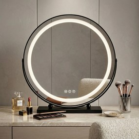 Rea Rea, LED SMINKTÜKÖR Fekete 50 cm, HOM-12022