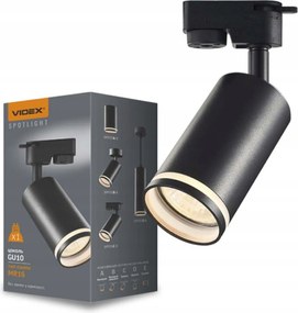 Spot lámpatest GU10 sínhez fekete IK07 Videx