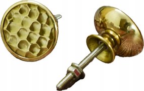 Arany Bútorgombok Kézzel készített 6 db-os kalapált sárgaréz fogantyúk