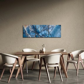 Kép - Kék tagolt márvány (órával) (90x30 cm)
