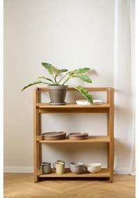Natúr színű könyvespolc tölgyfa dekorral 80x93x40 cm Ludza – Actona