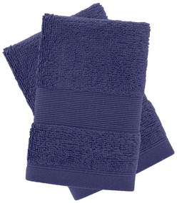 Sötétkék frottír pamut törölköző szett 2 db-os 30x30 cm Anti-Bacterial – Catherine Lansfield