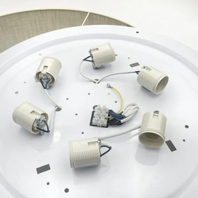 Brilagi - LED mennyezeti lámpa SIRIJA 6×E27/15W/230V Ø 80 cm fehér