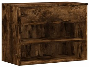 füstös tölgy színű cipőtároló pad 60 x 30 x 45 cm