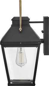 Hinkley lighting klasszikus kültéri fali lámpa dawson barna fekete átlátszó elshk-dawson-m IP44