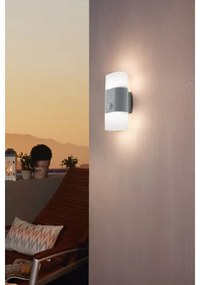 Eglo 97313 - LED kültéri fali lámpa érzékleős FAVRIA 1 2xLED/5,5W/230V