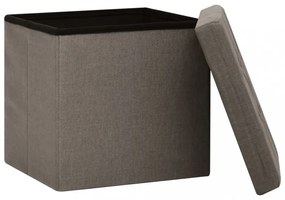 2 db tópszínű összecsukható művászon tárolóülőke