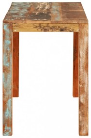tömör újrahasznosított fa étkezőasztal 110 x 55 x 76 cm