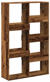 antik fa színű szerelt fa térelválasztó 100 x 33 x 155,5 cm
