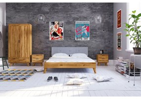 Tölgyfa ruhásszekrény 90x180 cm Greg - The Beds