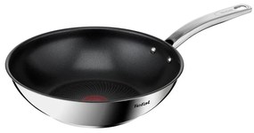 Wok rozsdamentes acél serpenyő tapadásmentes felülettel ø 28 cm Intuition B8171944 – Tefal