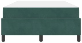 Ágykeret Sötétzöld és zöld és fehér 120 x 200 cm Bársony