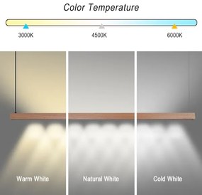 Immax NEO 07304L - LED dimmelhető zsinóros csillár MADEIRA 33W/230V Wi-Fi Tuya 152 cm tölgy