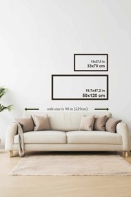 Artsyhmdfyty11-12050 keretezett MDF falikép, 50 x 120 cm