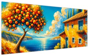 Kép - Ház narancsokkal II. (120x50 cm)