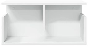 fehér szerelt fa faliszekrény 60 x 20 x 30 cm