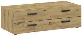 BASIC TWO Komód Tölgy Színben 110 cm 4S