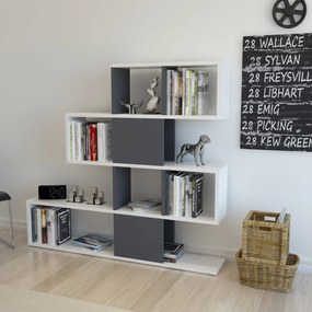 könyvespolc Karlin - White, Anthracite
