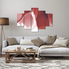 Kép - Piros absztrakt virág N⁰3 (150x105 cm)
