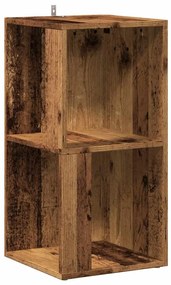 sarokszekrény antik fa 33x33x67 cm szerelt fa