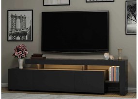 Design TV asztal Calissa 192 cm antracit - raktáron