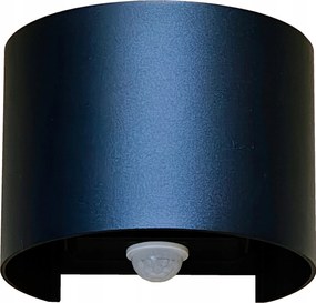 fali lámpa, 6W Led fali lámpa, hideg szín, mozgás/szürkület érzékelő, IP64