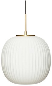 Fehér függőlámpa üveg búrával ø 32 cm Serene – Hübsch